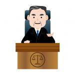 裁判官のイラスト