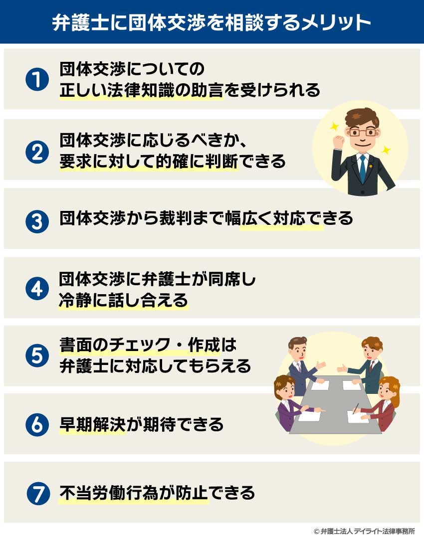 弁護士に団体交渉を相談するメリット